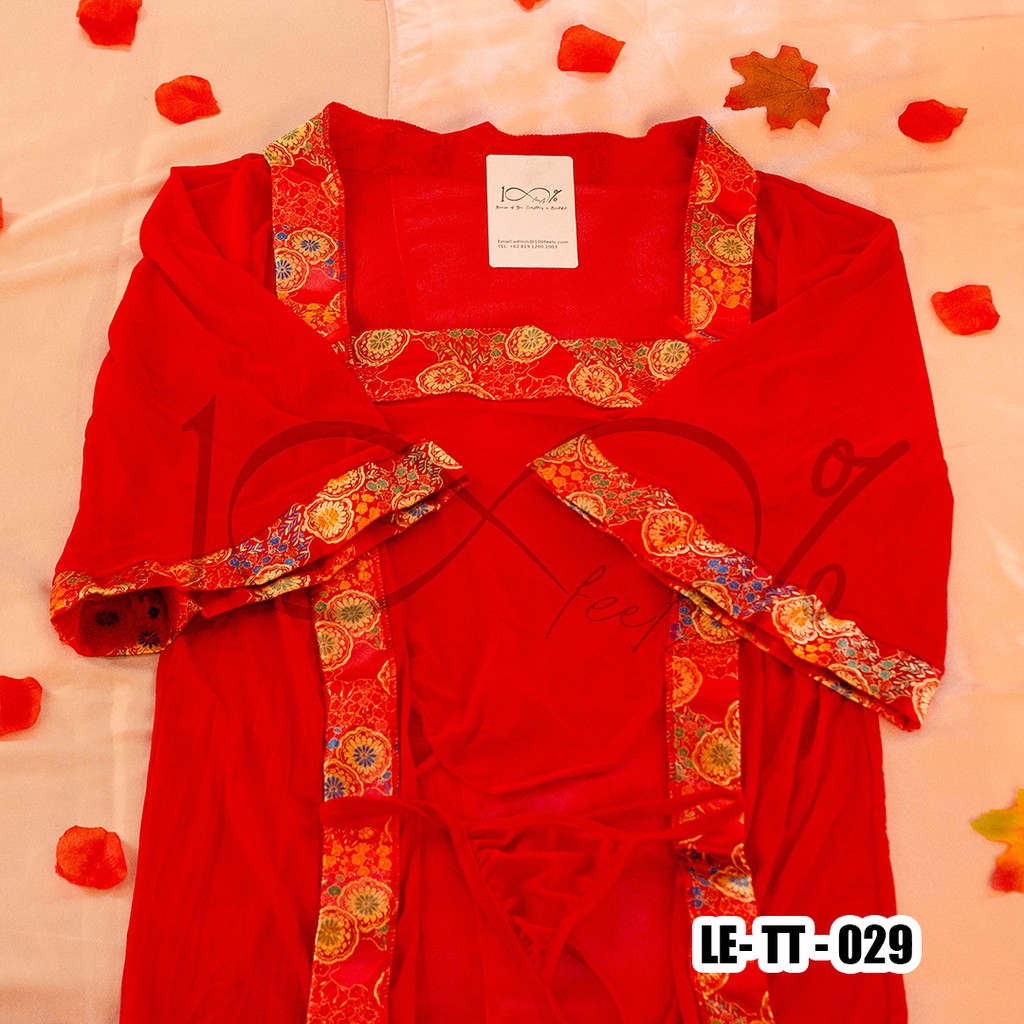 100%Feels Dress Lingerie Cheongsam Sexy Menggoda Untuk Cosplay