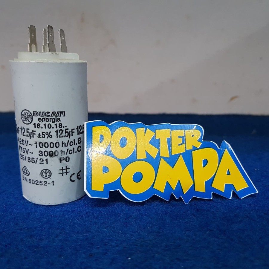 CAPASITOR DUCATI 12.5 UF SOCKET ORIGINAL ITALY