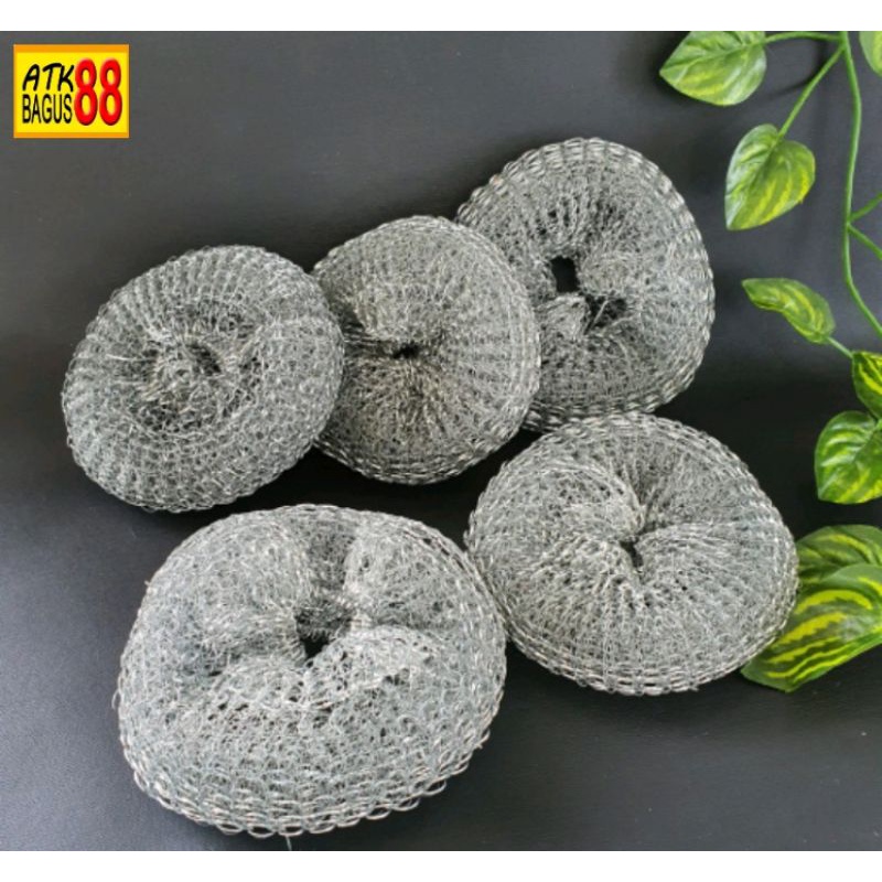 SERABUT KAWAT DONAT BESAR dengan harga /1bag SCOURER/KAWAT CUCI PIRING UKURAN BESAR