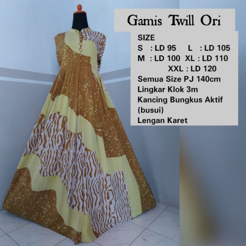 Gamis Twill Ori//Size S
