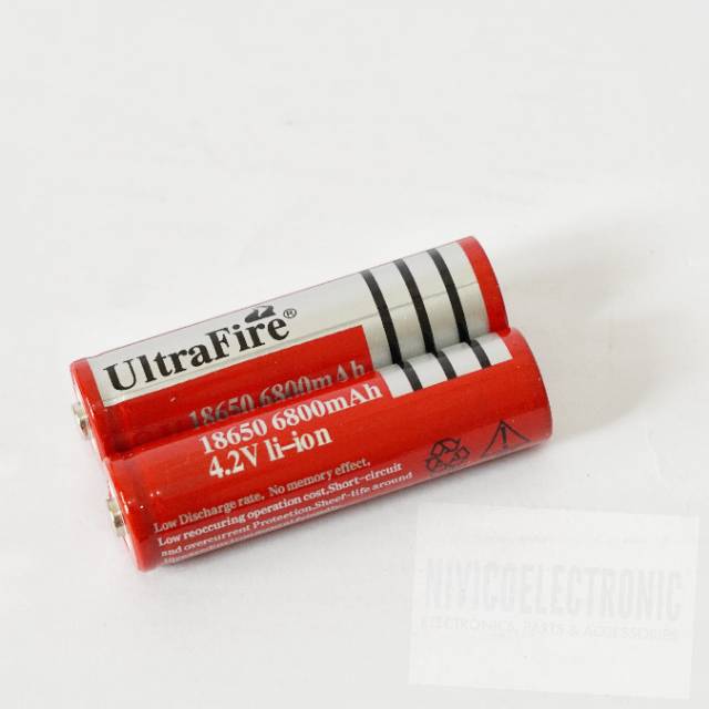 Baterai 18650 ultrafire 4.2 v 6800 mah