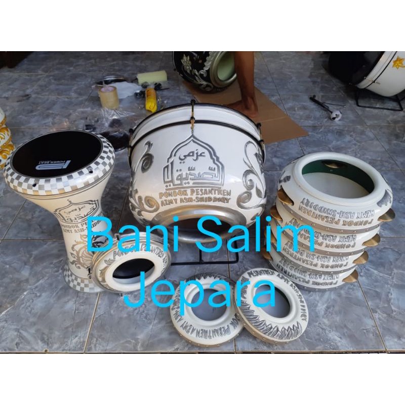Hadroh Ukir Full Set Asli Jepara