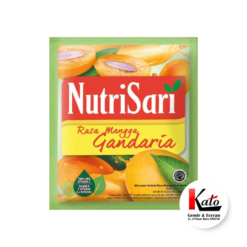 

NutriSari Mangga Gandaria isi 10 sachet X 14gr - Minuman Buah Vitamin C