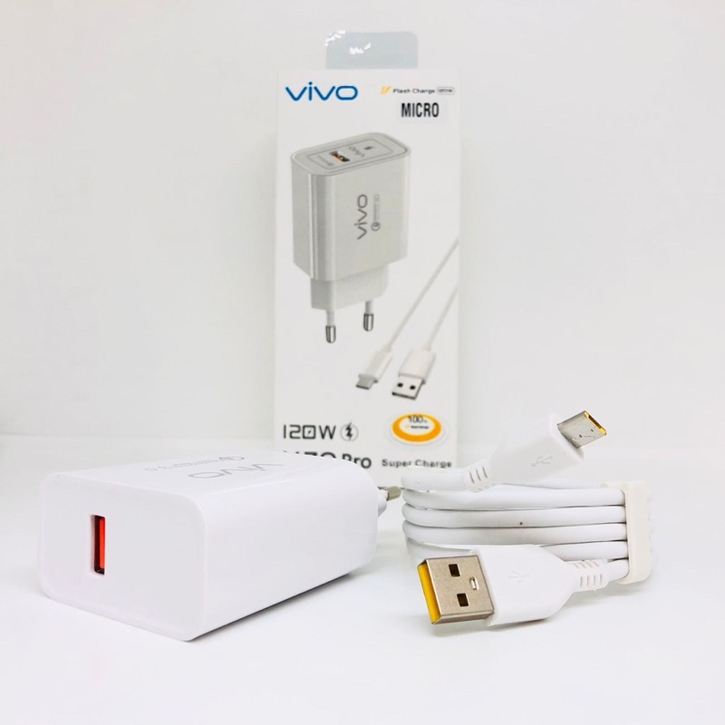 NEW CHARGER VIVO X70PRO DAN X80PRO FAST CHARGING MICRO TYPE C