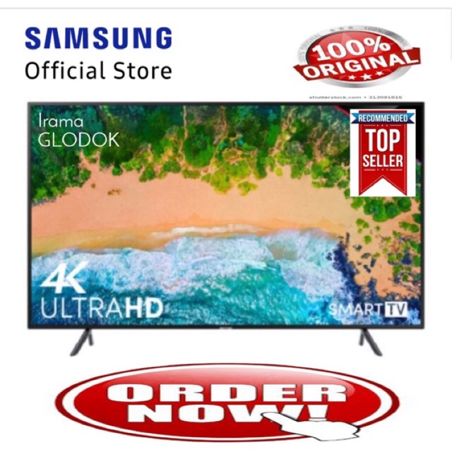 TV LED SAMSUNG 43 Inch 43NU7090 Smart TV Ultra HD 4K HDR Resmi | Shopee
