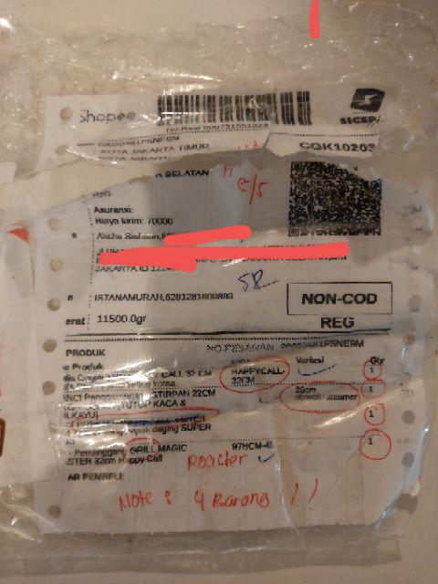 ( Gratis Ongkir )  Hc Happy Call 32 Cm Double Pan - Panci Teflon Korea