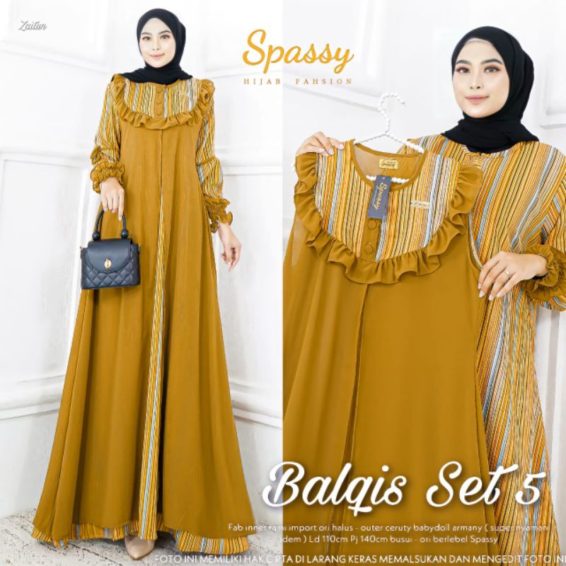 GAMIS BALQIS SET 5 ORIGINAL BY SPASSY