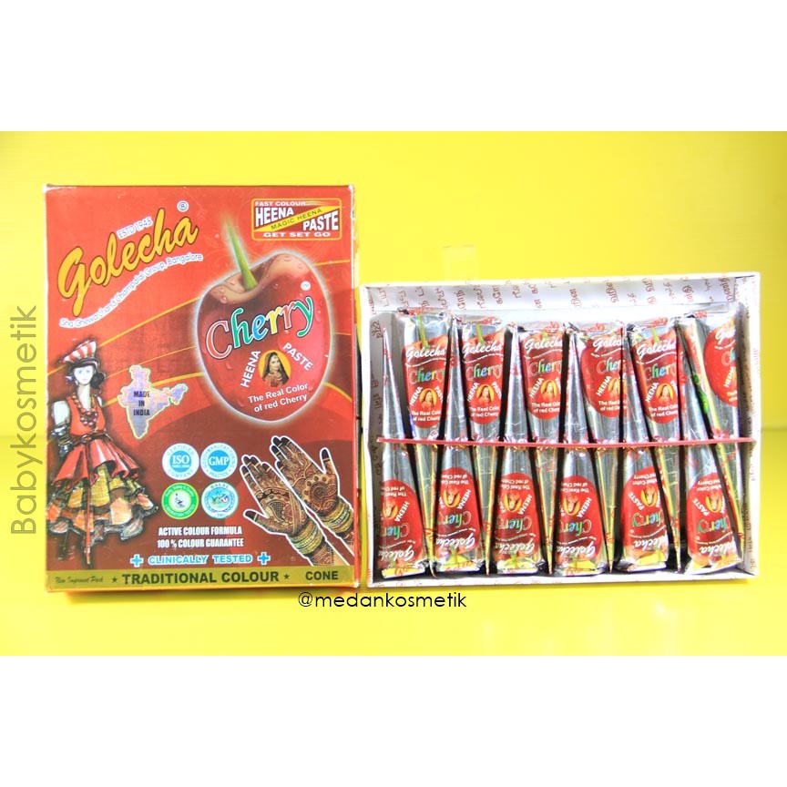 Golecha Red Cherry Henna Cone