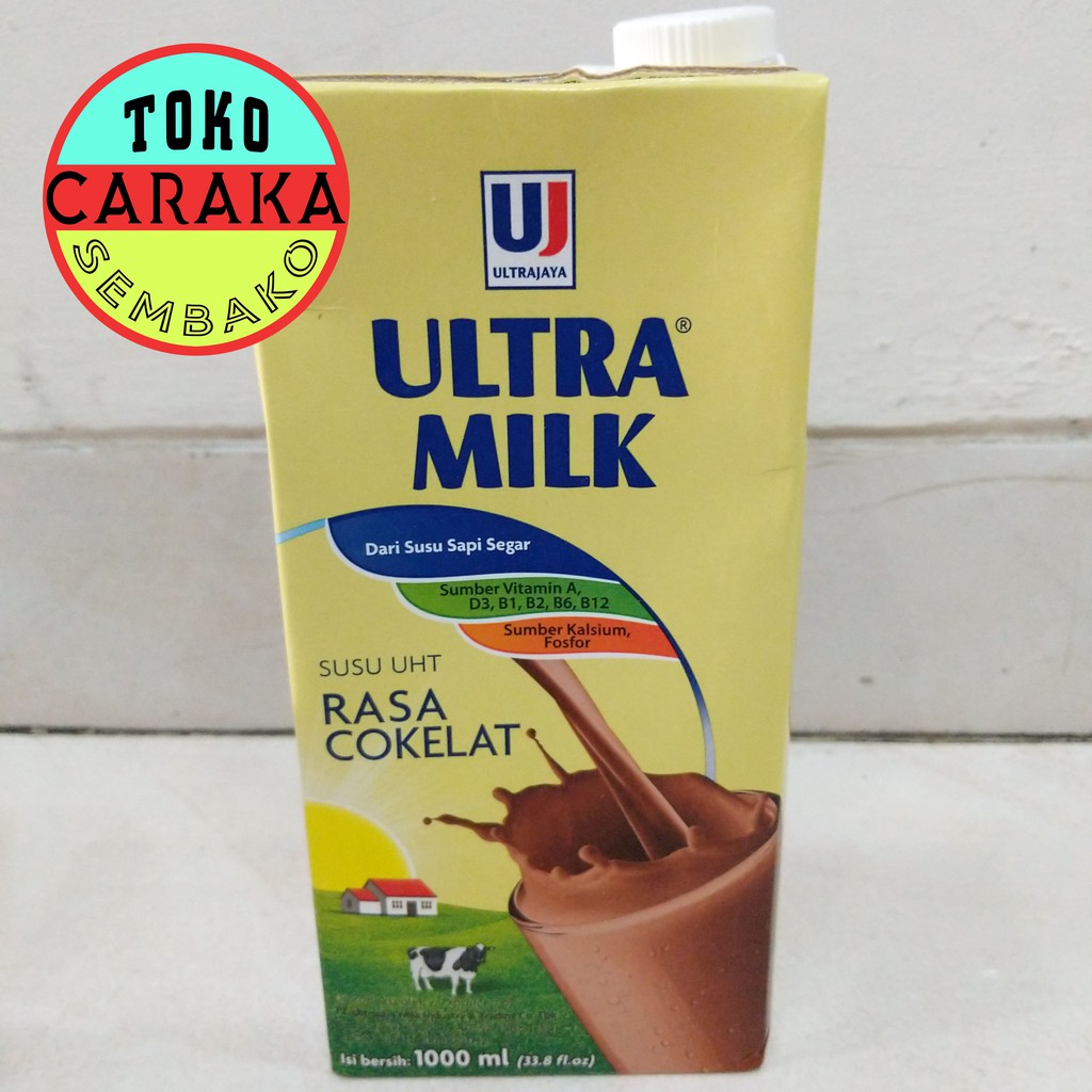 

Susu UHT Ultra Milk Rasa Coklat - Cokelat 1000ml - 1lt