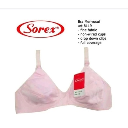 Sorex BH Bra 8119 Menyusui / Nursing Bra Tanpa Kawat / Bra Menyusui