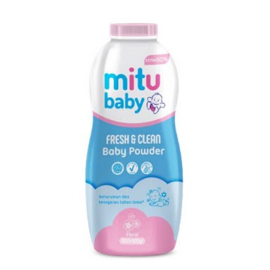 Mitu Baby Fresh and Clean Baby Powder Bedak Bayi Floral 300gr