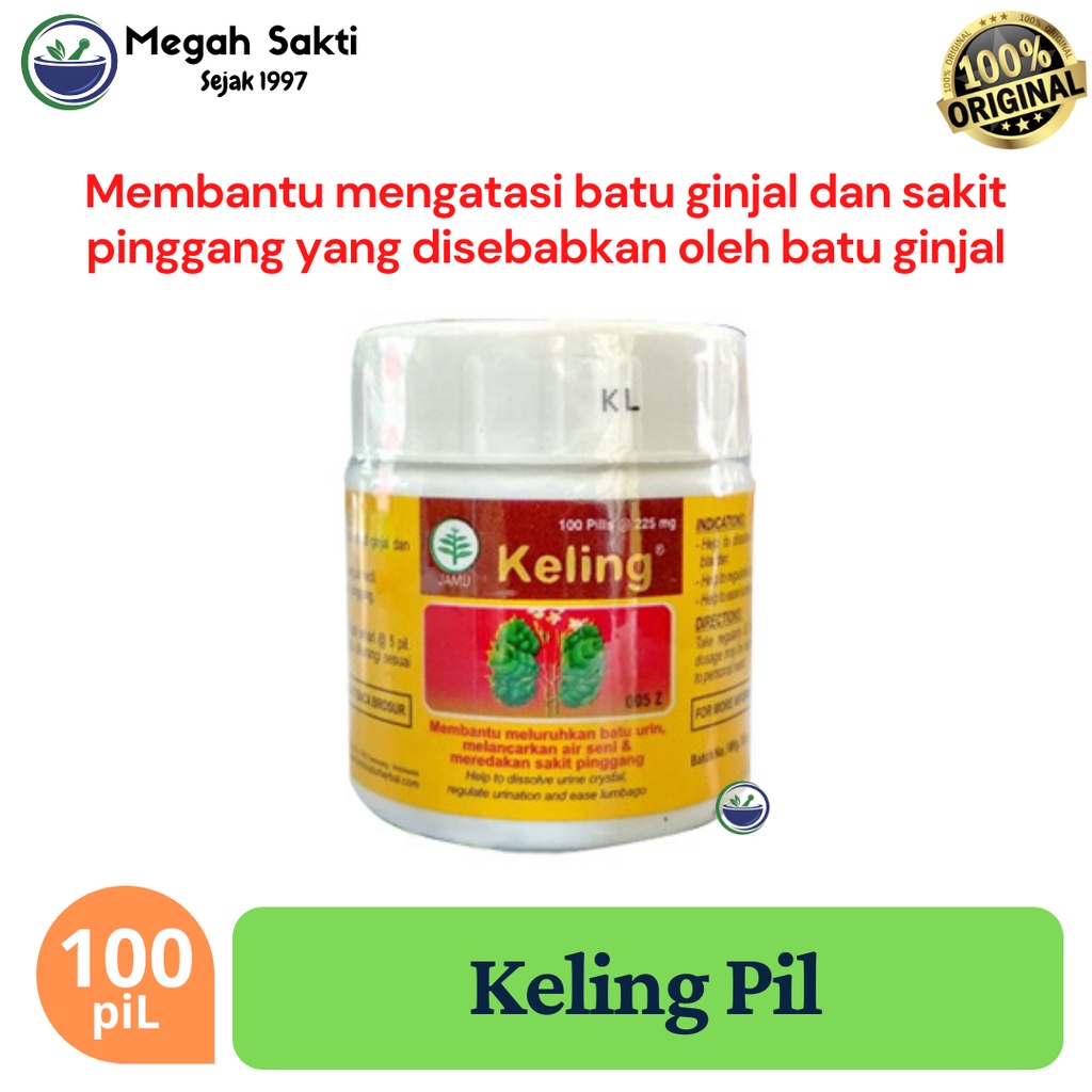 MGS - Keling 100 Pil Obat Batu Ginjal Sakit Pinggang Alami BRD