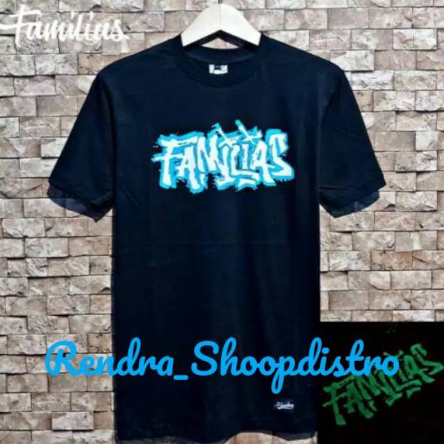 Kaos distro familias glow in the dark