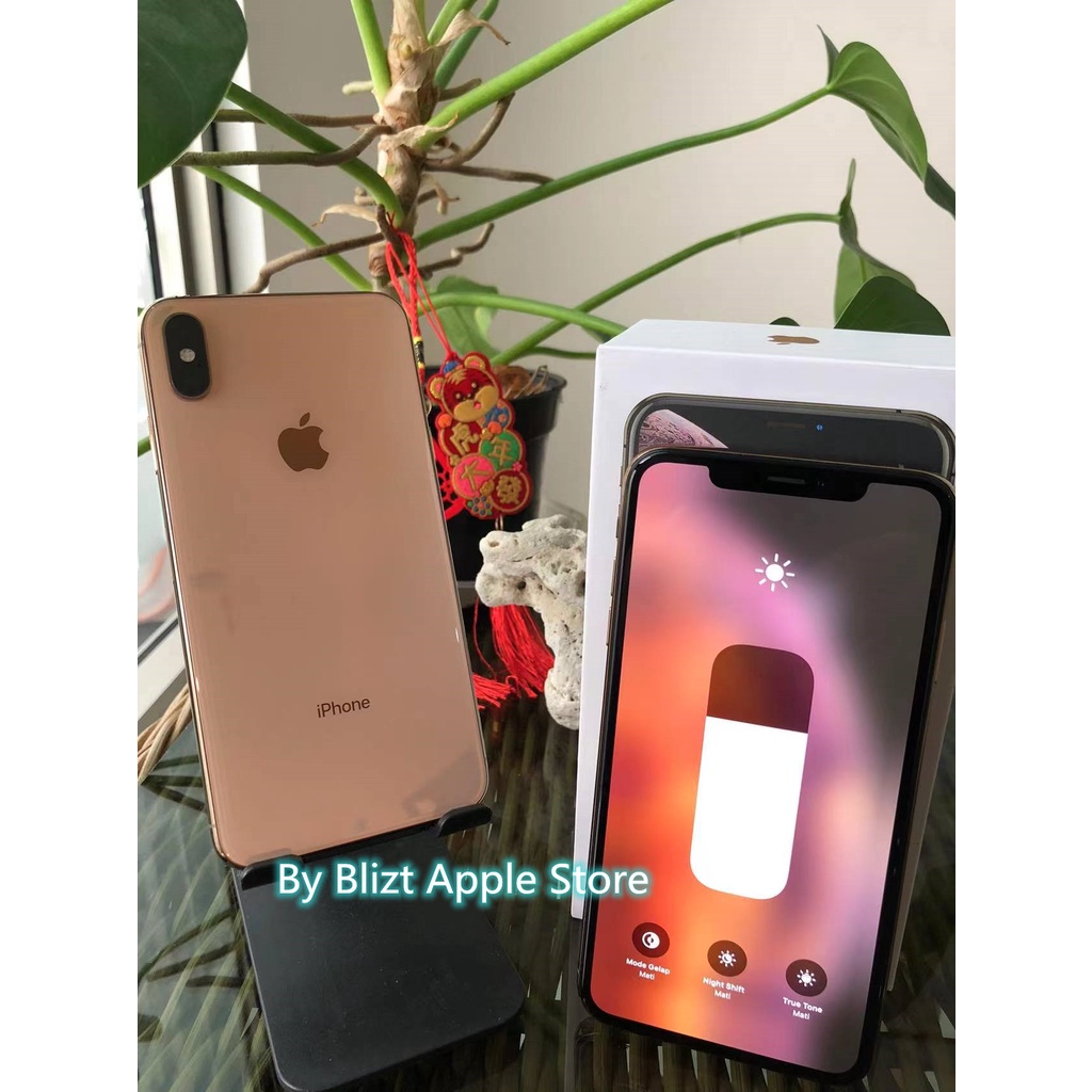 iPhone Xs Max 256GB All Sim Silent Fullset Original Second Mulus100% 3utools All Green (Garansi 1 Tahun)