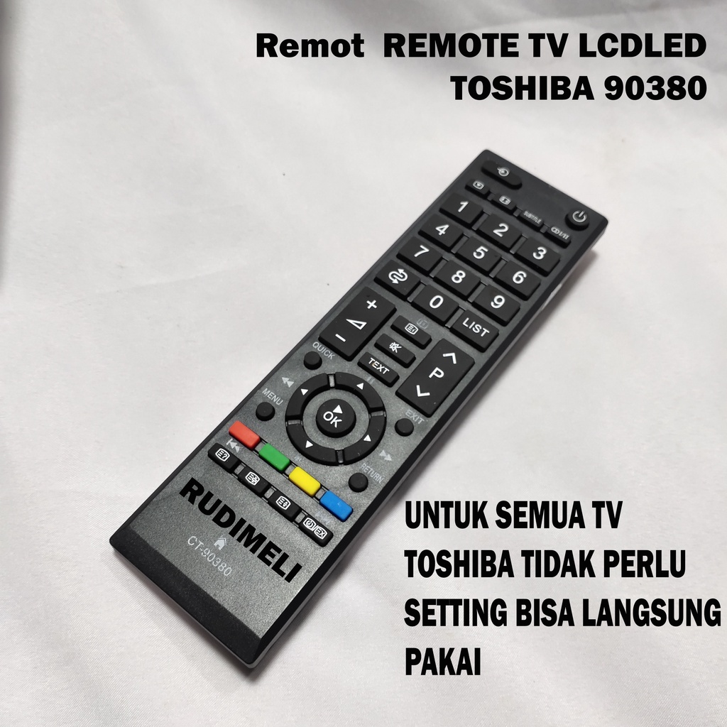 Remot TV LED / REMOTE TV LCD REMOT LED TOSHIBA 90380