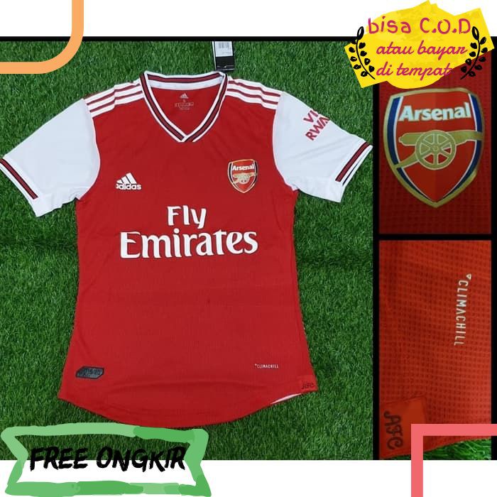 [COD]69 JERSEY BOLA ARSENAL ORIGINAL CLIMACHILL ADIZERO 2019-2020 GRADE MURAH BAJU KAOS BOLA