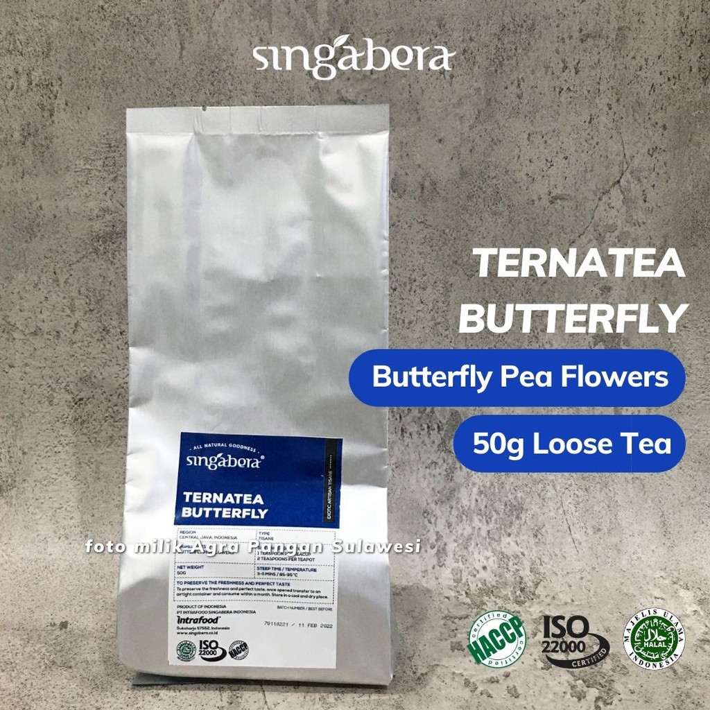 

Ternatea Butterfly Pea Flowers Tea Singabera Teh Bunga Telang Biru Blue Premium Artisan Cafe Resto