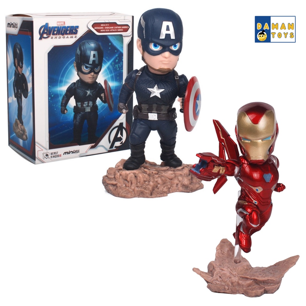 Avengers Endgame: Captain America Ironman Mea-011 Mini Egg Attack Figure