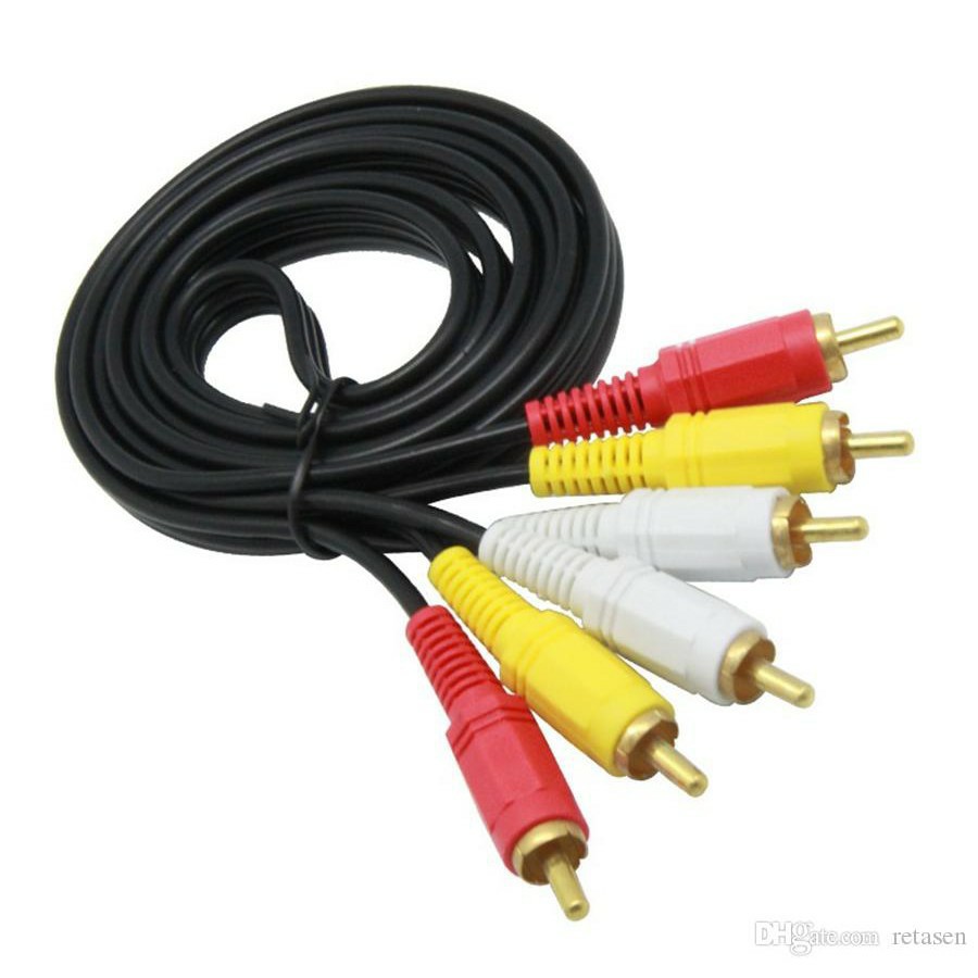 Cable RCA Triple 3 RCA rca2rca Composite Audio Videoe 3 RCA To 3 RCA Cable 1.5m