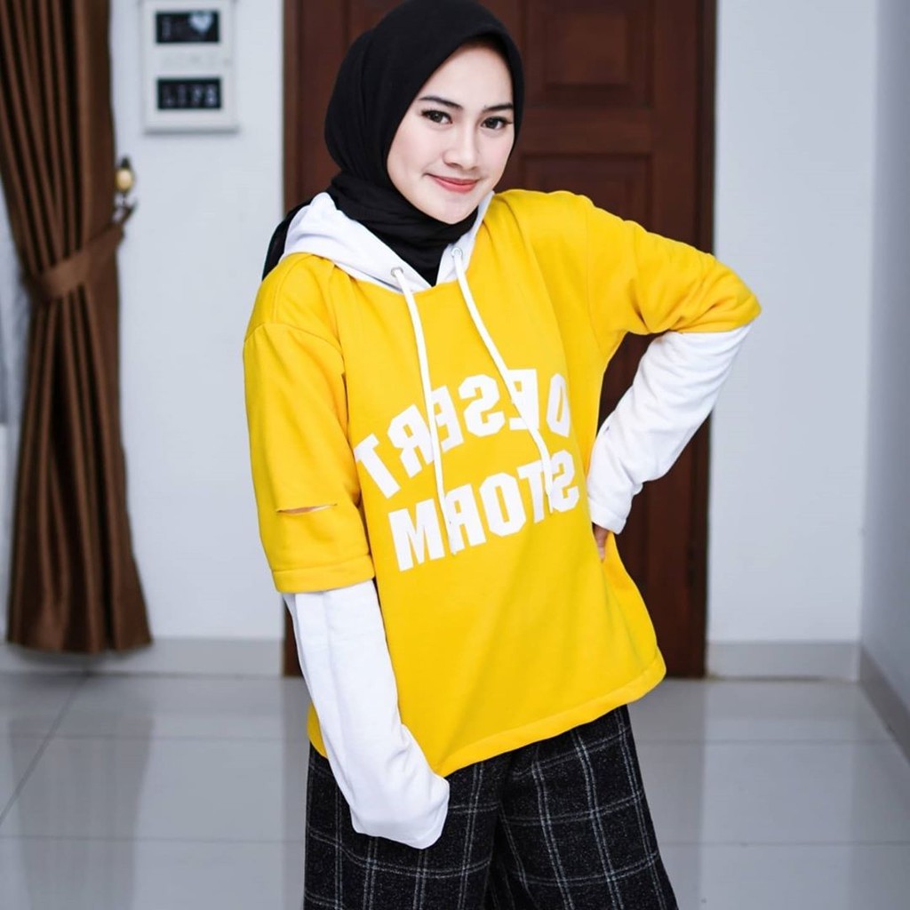 SWEATER REMAJA WANITA KOREA CASUAL DESERT STORM SWEATER ALL SIZE TRENDING STYLISH KECE MURAHKEREN