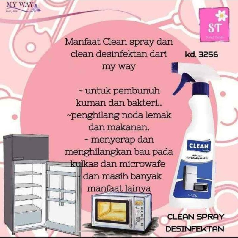 Clean Desinfektan Pembersih Kulkas,Oven/Myway