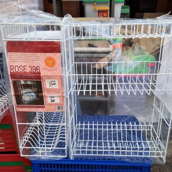RAK PIRING SUSUN 3 TEBAL / RAK PIRING GANTUNG / RAK DINDING