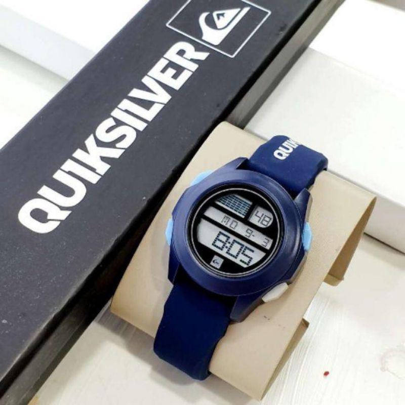 Jam Tangan Quicksilver Digital Wanita Free Box Panjang Jam Tangan Super Waterproof