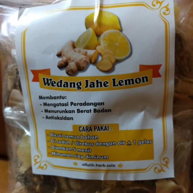 

Wedang jahe lemon