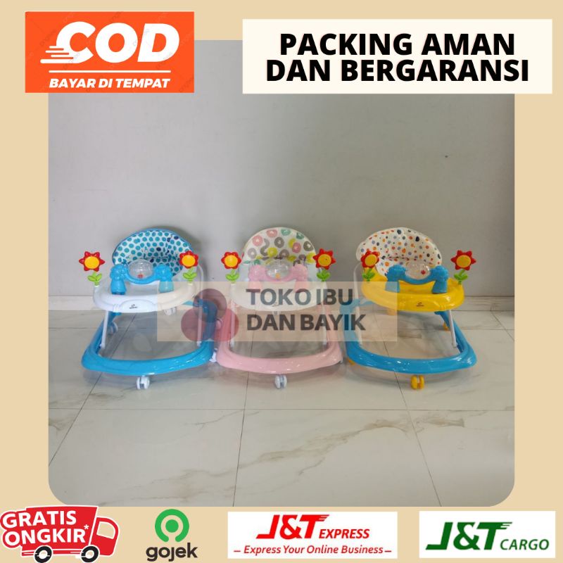 Bisa COD Mainan Anak Bayi Rolling Baby Walker Babywalker Spacebaby/family  Musik Mainan Murah Berkualitas