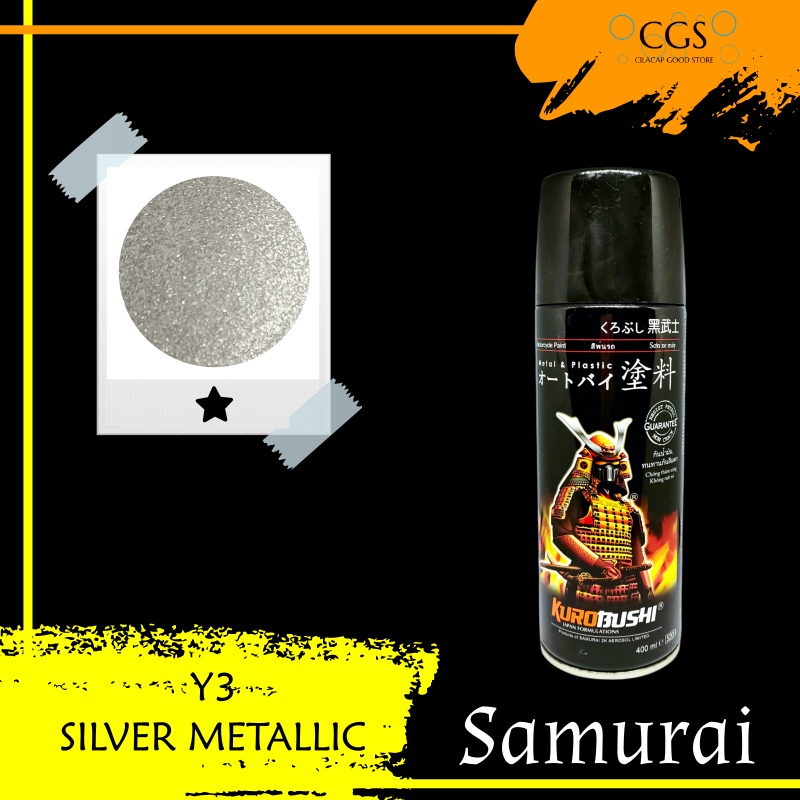 Pilok Samurai SILVER METALLIC Y3 - pilok samurai silver metalik - samurai silver metallic y3 - samur