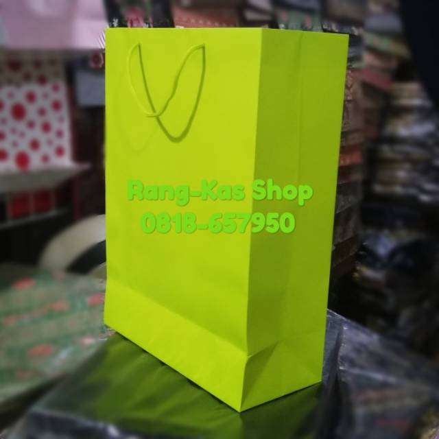 

Paperbag Hijau Melon Folio artkarton