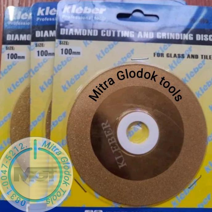 Kleber Mata Gerinda Potong Dan Poles Kaca, Batu, Dan Keramik Size 4"