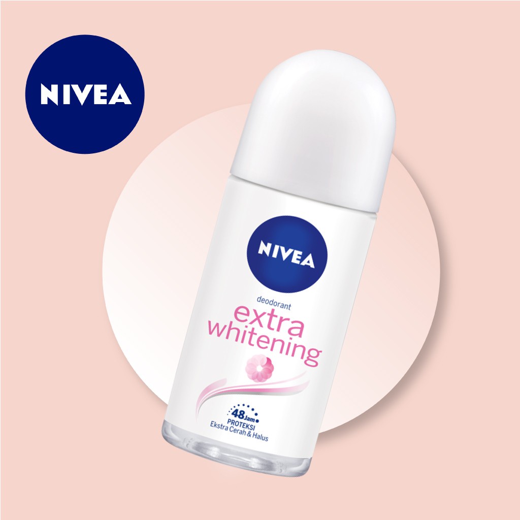 NIVEA Deodorant Roll On | 25 | 50 | Men | Women - Personal Care Deodorant Extra Whitening