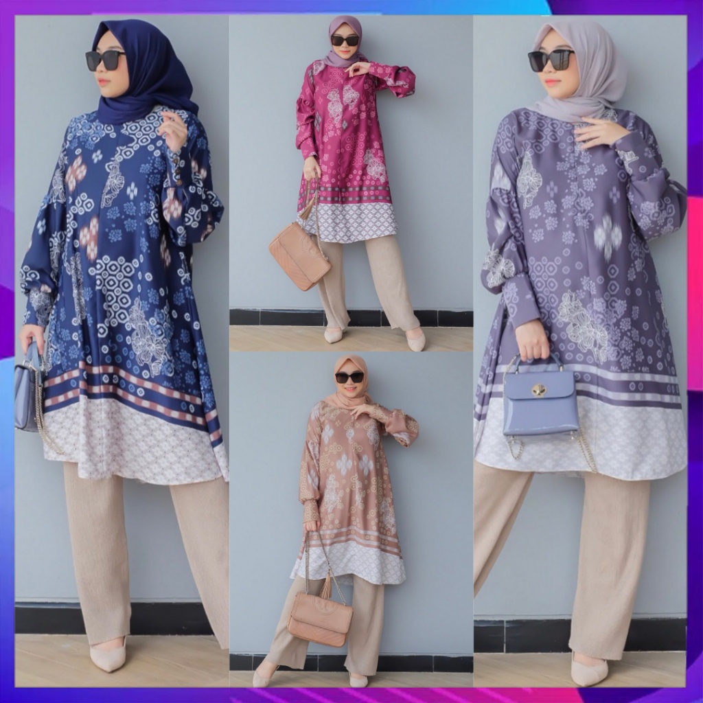 READY STOCK Sophia Tunik Series 6 (Atasan Saja) Original By Dyn Clothingline Fashion Muslim Pakaian 