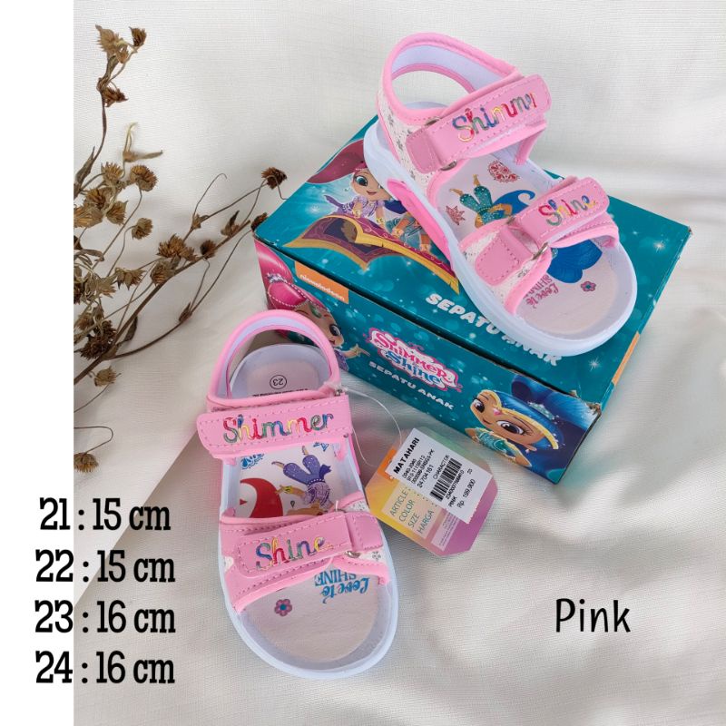Shimmer and Shine Sepatu sandal anak perempuan balita