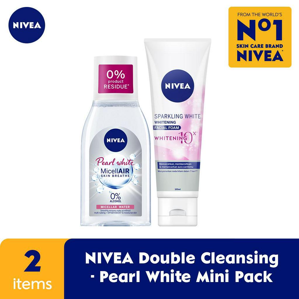 Promo Harga Nivea MicellAir Skin Breathe Micellar Water Pearl & White 125 ml - Shopee