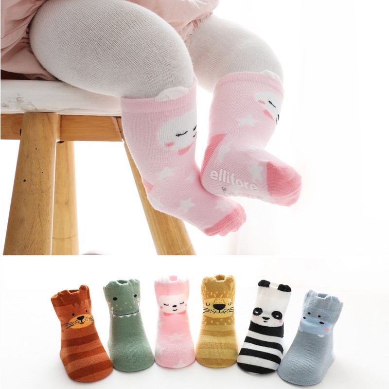 1234OS -  Kaos Kaki anak Bayi / Kaus kaki animal bayi unisex