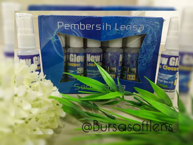 READY STOCK !! Pembersih lensa serbaguna NewGlow/ lens Cleanser Bursasoftlen