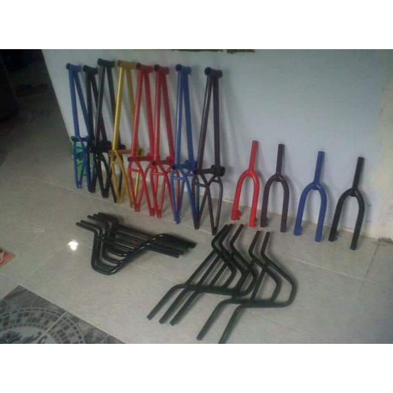 frame BMX street dan fork dan setang BMX