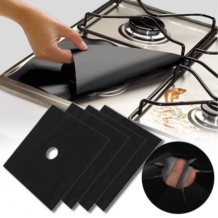 Reusable Foil Stove Cover Isi 8PCS