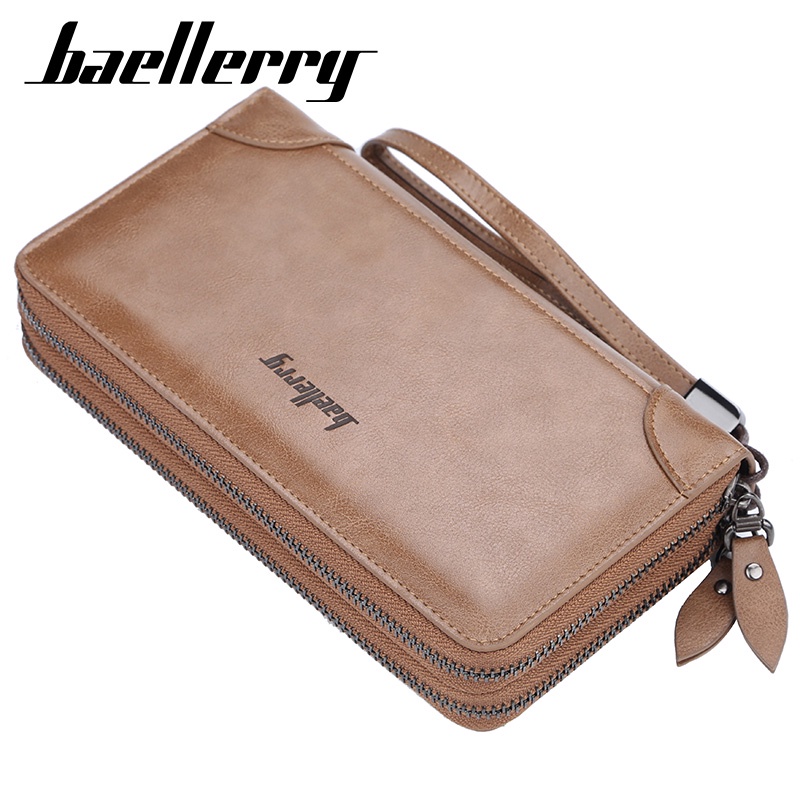 BAELLERRY S6702 Dompet Pria Wanita Panjang Bahan Kulit PU Leather Premium WATCHKITE BAEOS-2