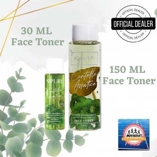 NPURE Cica Face Toner - Toner Pembersih Pencerah Pelembab Perawatan Acne Wajah Centella Asiatica