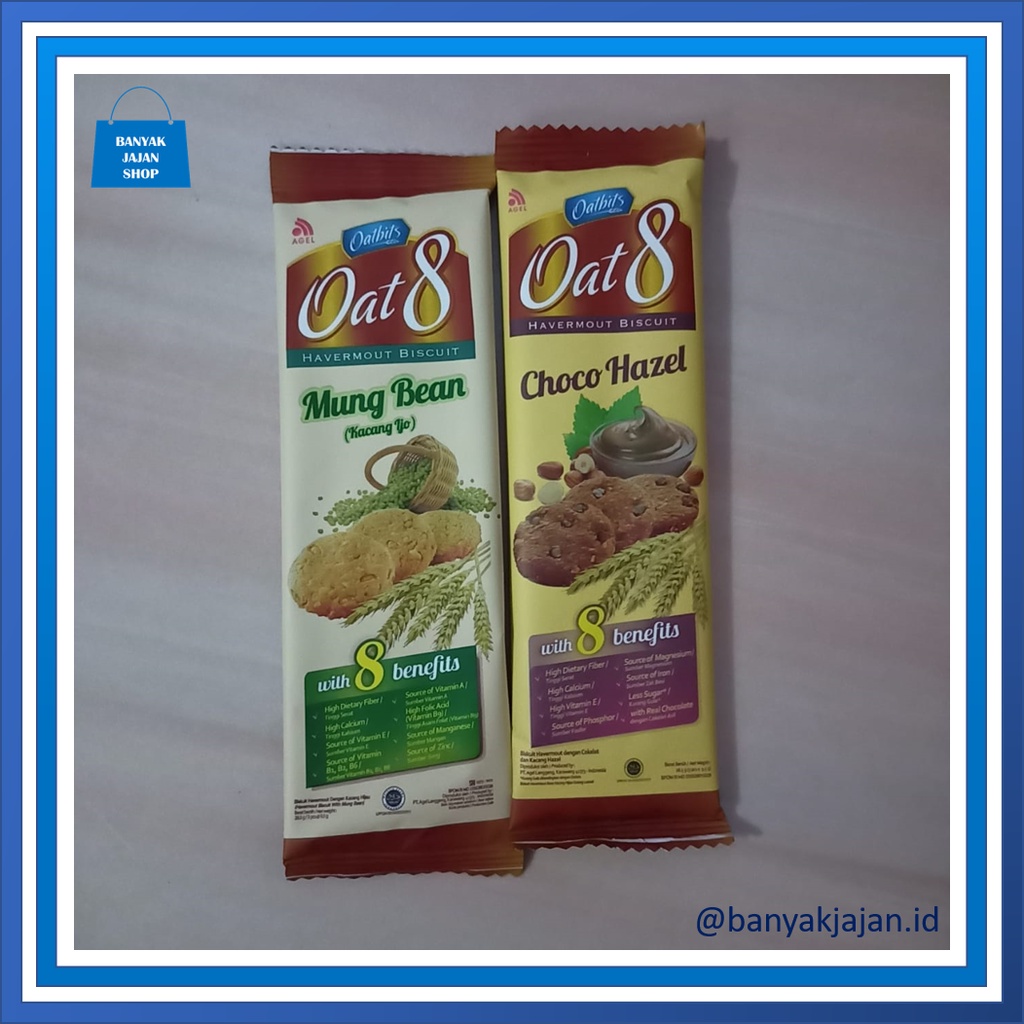 Oatbits Oat8 Choco Hazel Mung Bean Twin Pack 2x28 5gr Shopee Indonesia