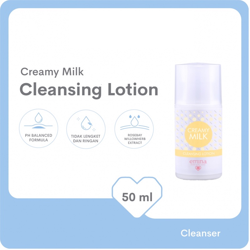 Emina Creamy Milk Cleansing Lotion - 50ml