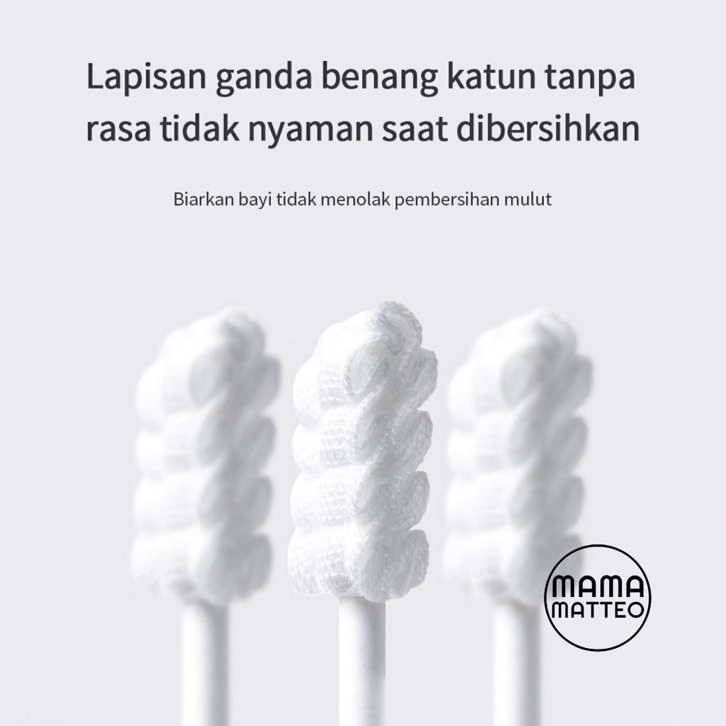 Baby Oral Cleaner Kassa Stick Pembersih Mulut Gusi Lidah Bayi Sikat Pembersih Putih Susu Gigi Kasa Lembut / 1 Stick / BANDUNG