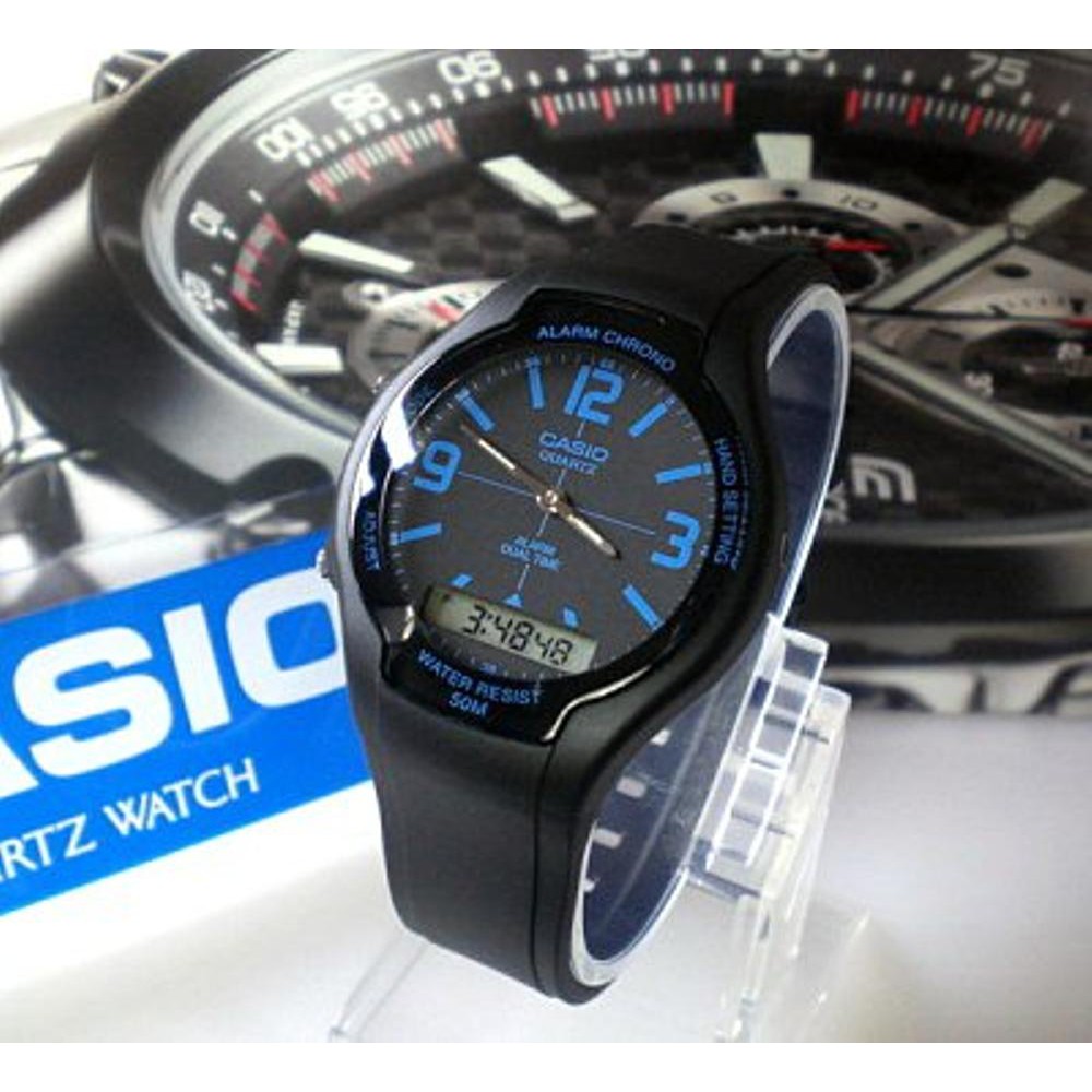 Jam Tangan Casio Original Pria AW 90H 2B