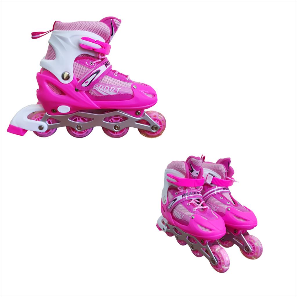 Sepatu Roda Anak/Sepatu Roda Inline Skate 1RD Lampu FREE BAUT 905C