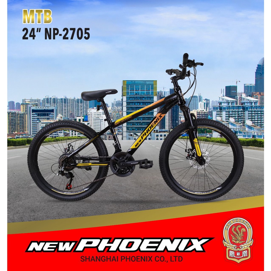 Mutiara Sepeda - Sepeda Gunung MTB 24 Inch Phoenix 2705 Rem Cakram