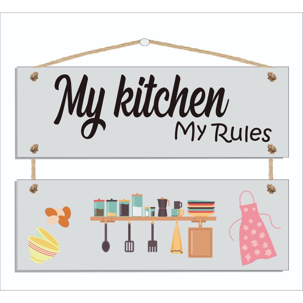 WALL DECOR POSTER KAYU HOMEDECOR Hiasan dinding murah pajangan rumah shabby laundry / kitchen