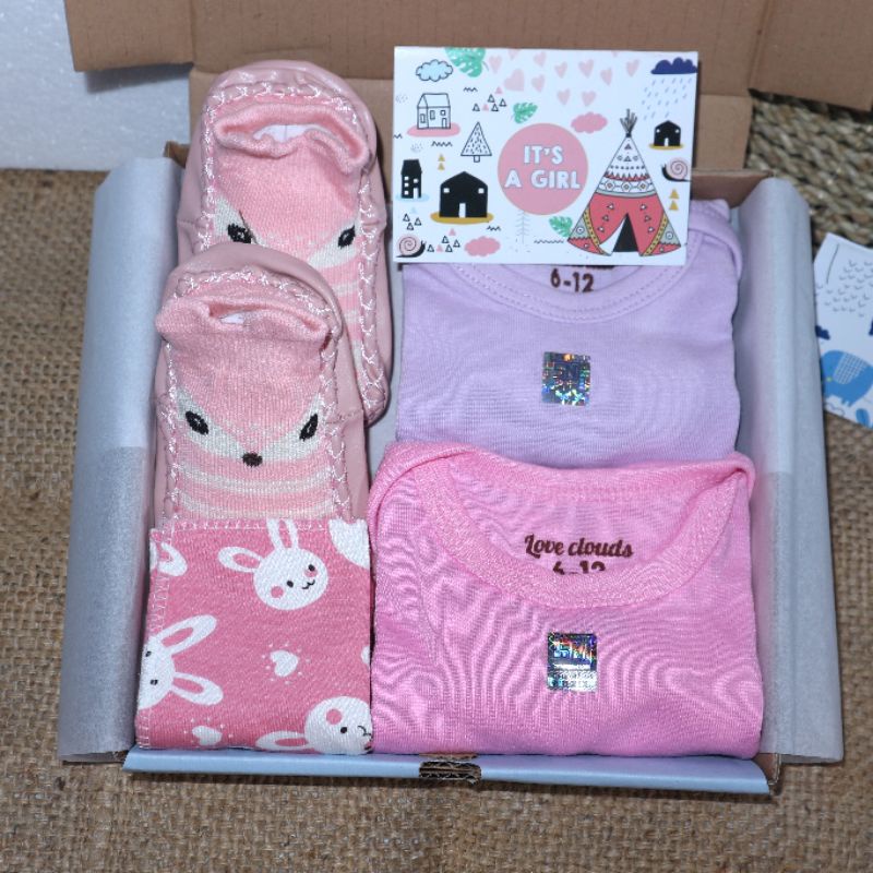 Hamper Bayi Newborn / Kado Bayi / Gift Set Baby cewek cowok / Kado jenguk bayi-1